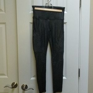 Spanx Faux Leather Moto Leggings
